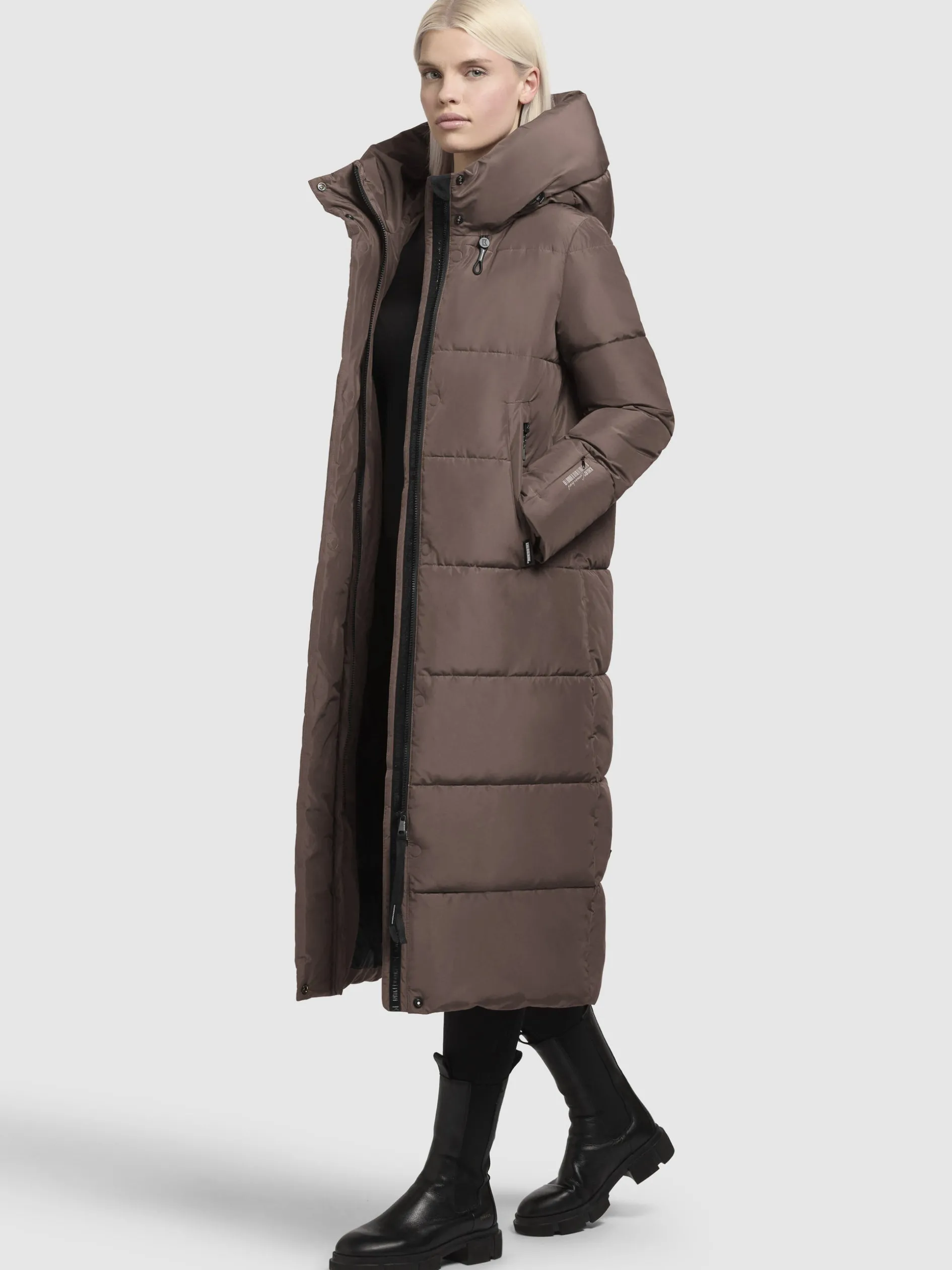 Mantel SOULANI4 Taupe dunkel