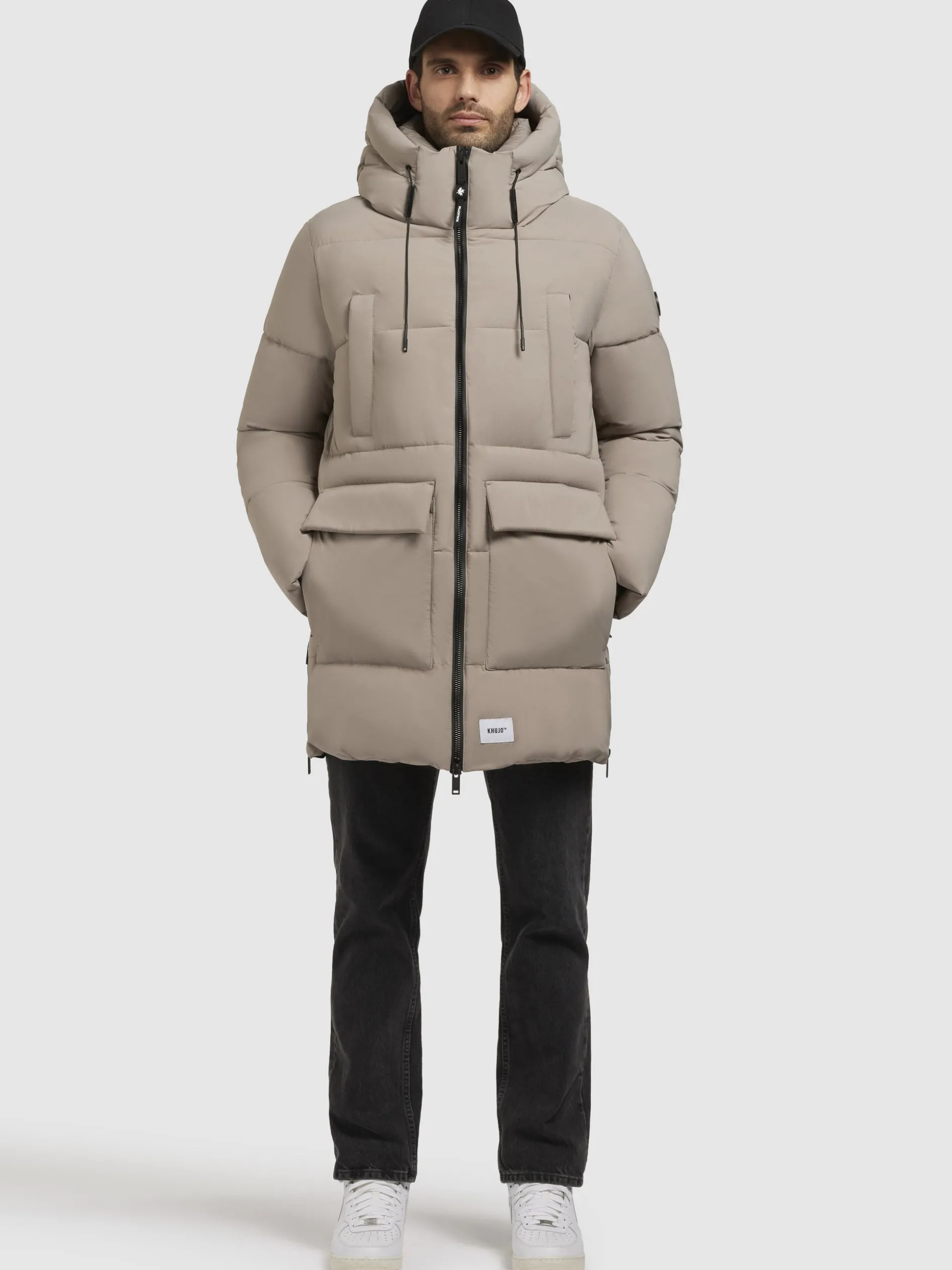 Mantel WELM MATT Graubeige