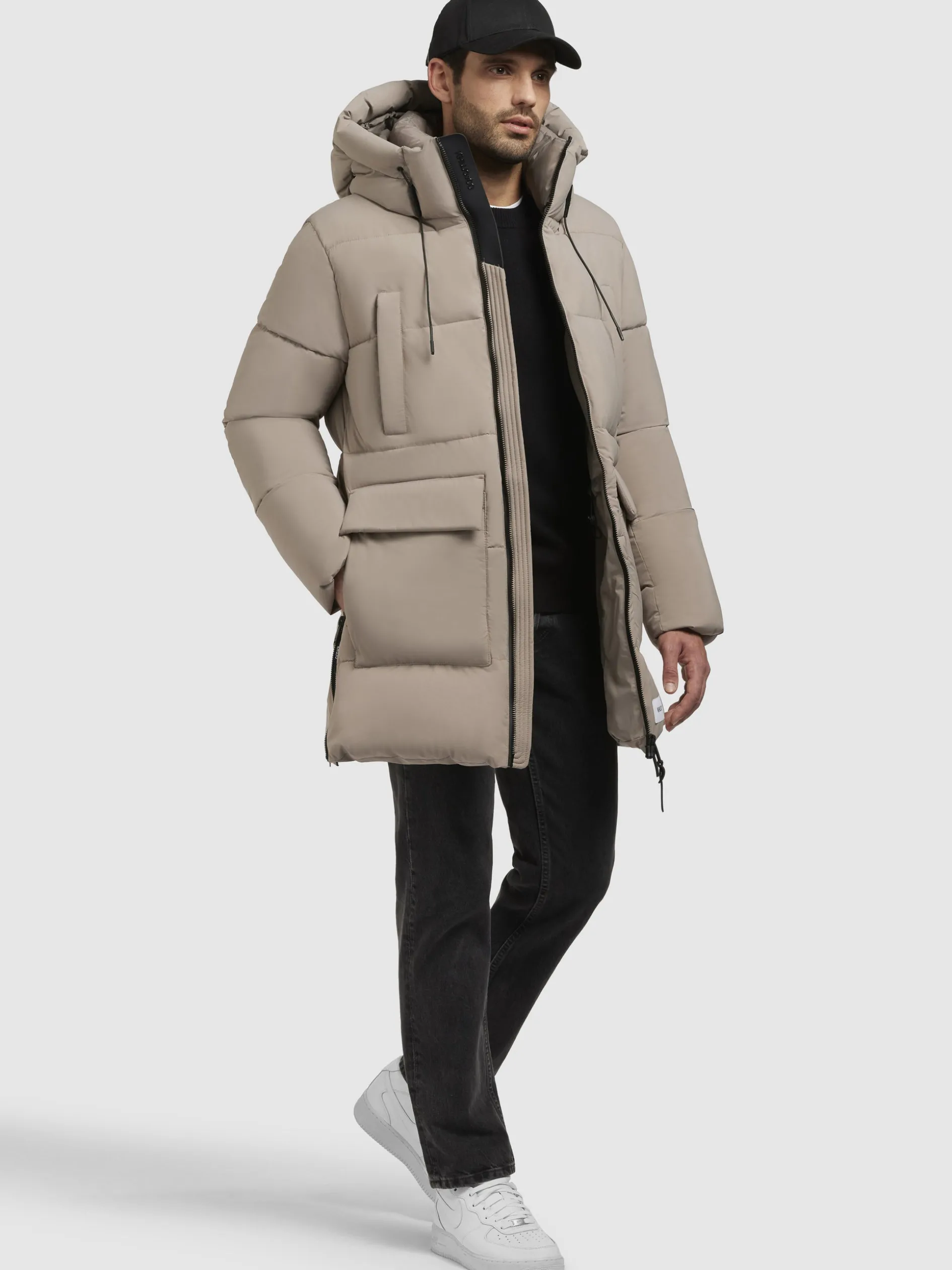 Mantel WELM MATT Graubeige