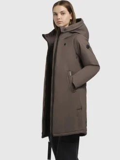 Mantel YAAK3 Taupe dunkel
