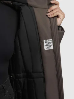 Mantel YAAK3 Taupe dunkel