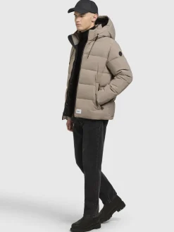 Steppjacke LOGA2 Graubeige