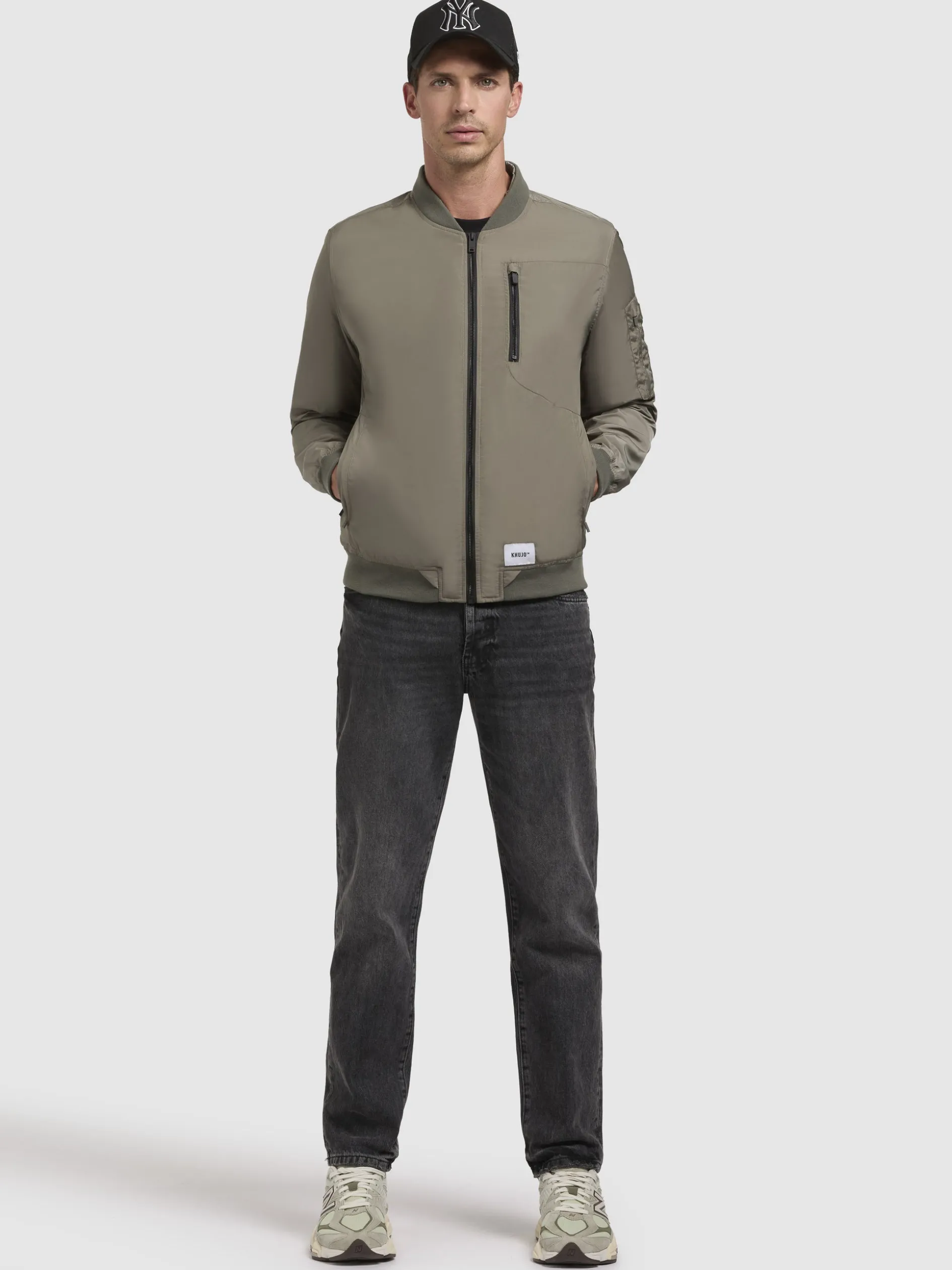 Jacke BEKI Graugrün
