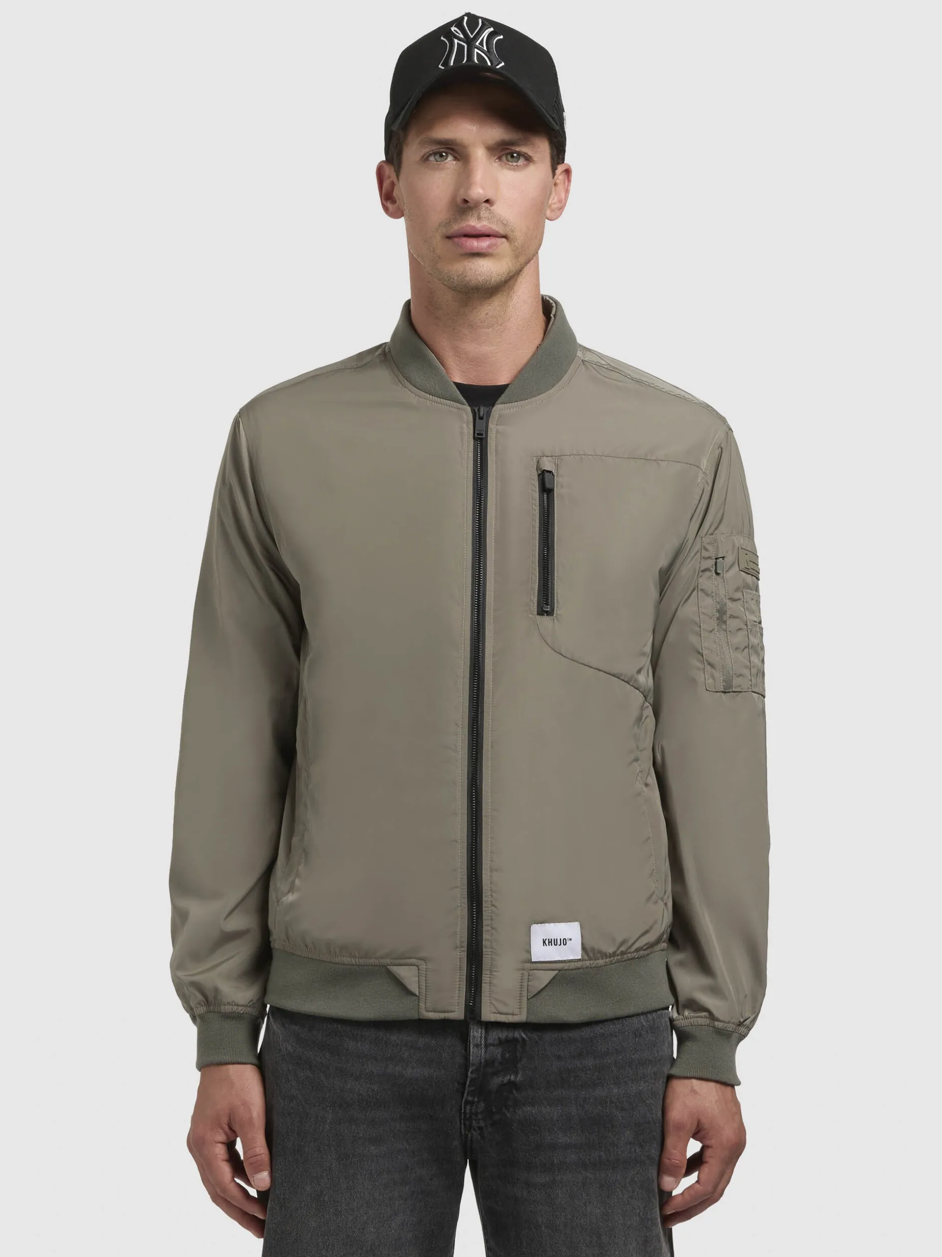 Jacke BEKI Graugrün