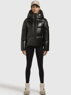 Jacke DEVINA SHINY Dunkelgrau