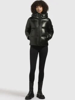 Jacke DEVINA SHINY Dunkelgrün