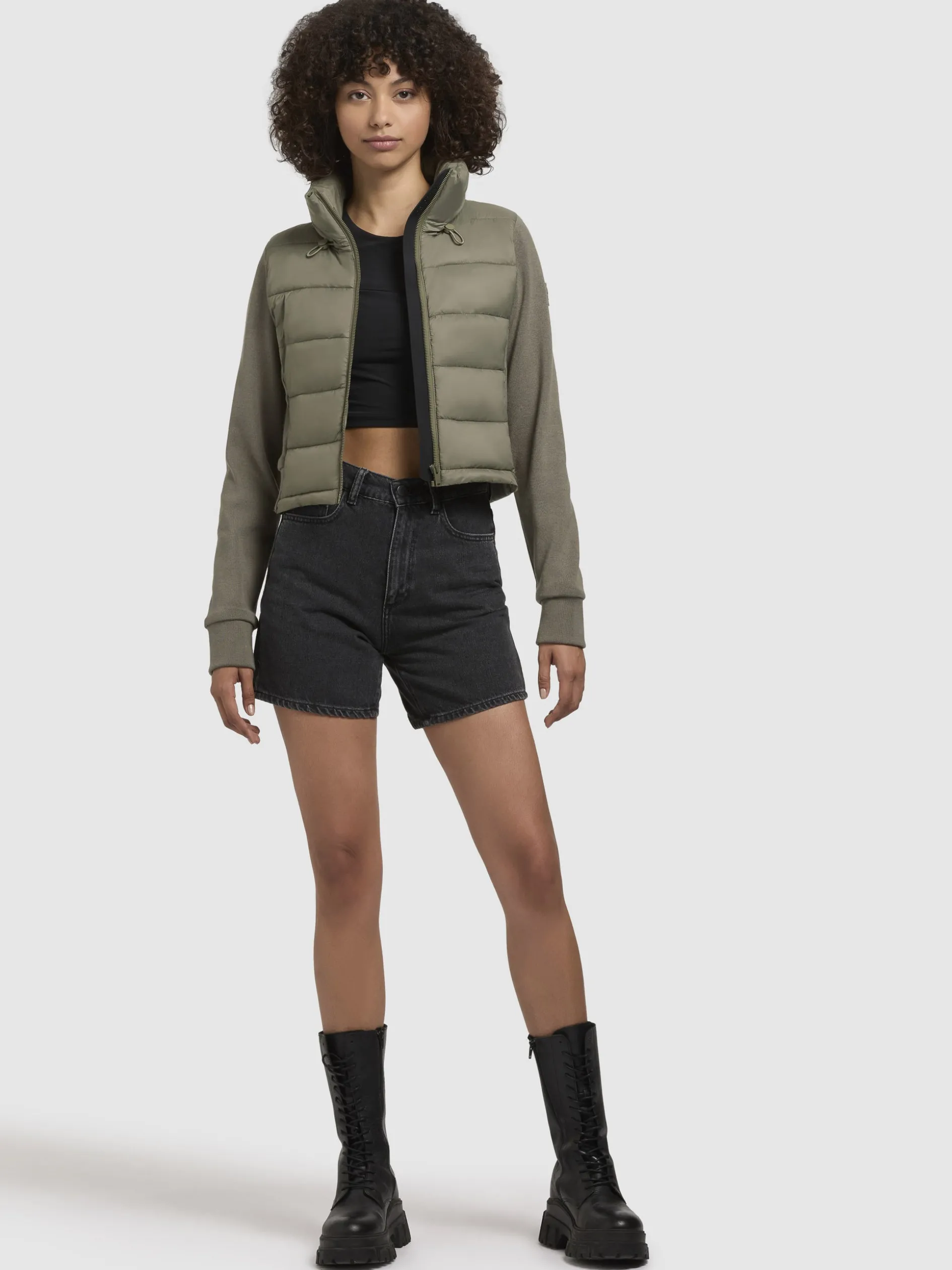 Jacke LIVAL Graugrün