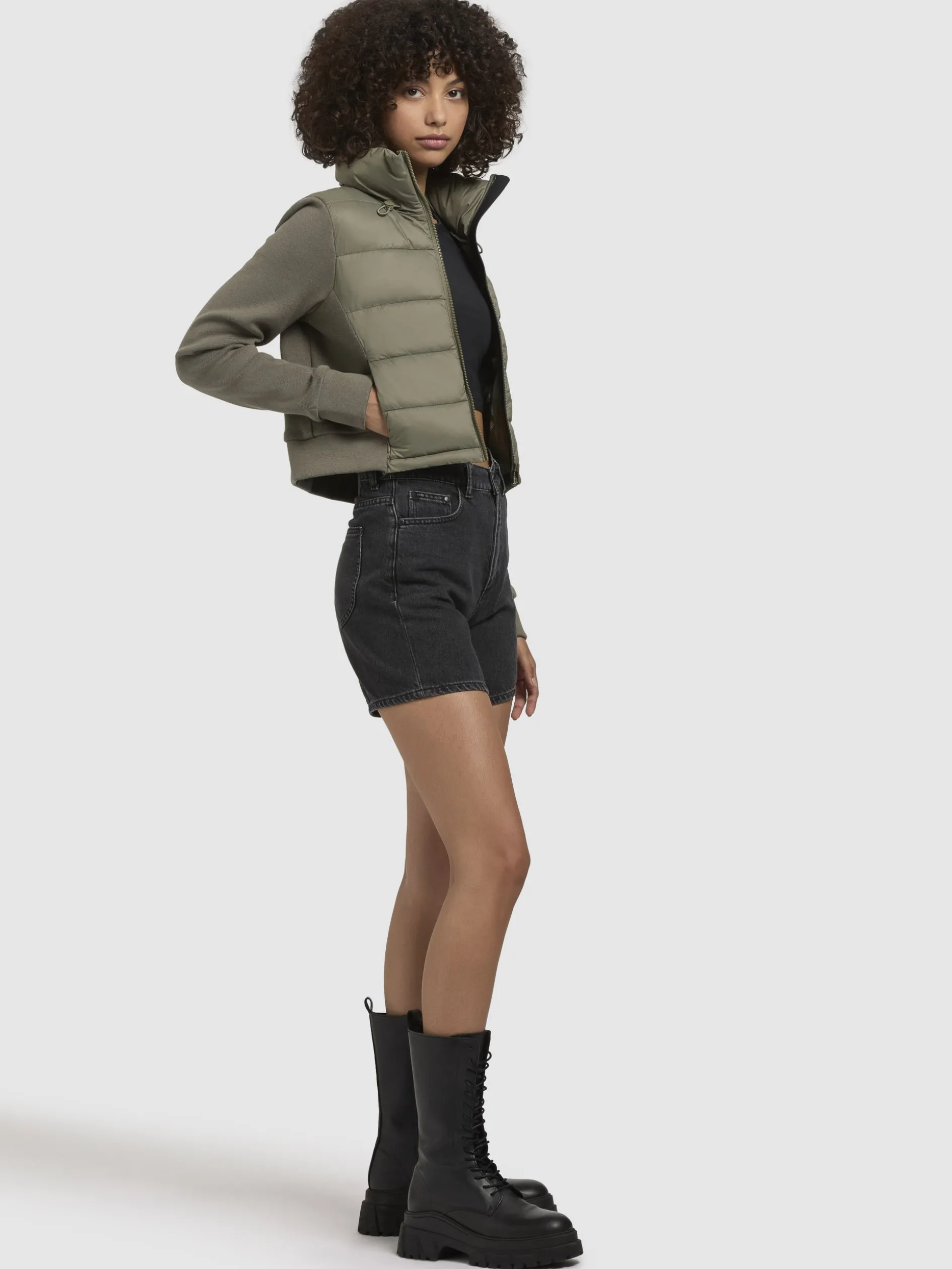 Jacke LIVAL Graugrün