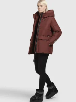 Jacke ORA Dunkelrot