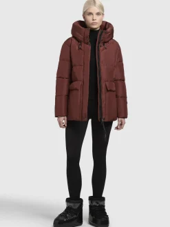 Jacke ORA Dunkelrot