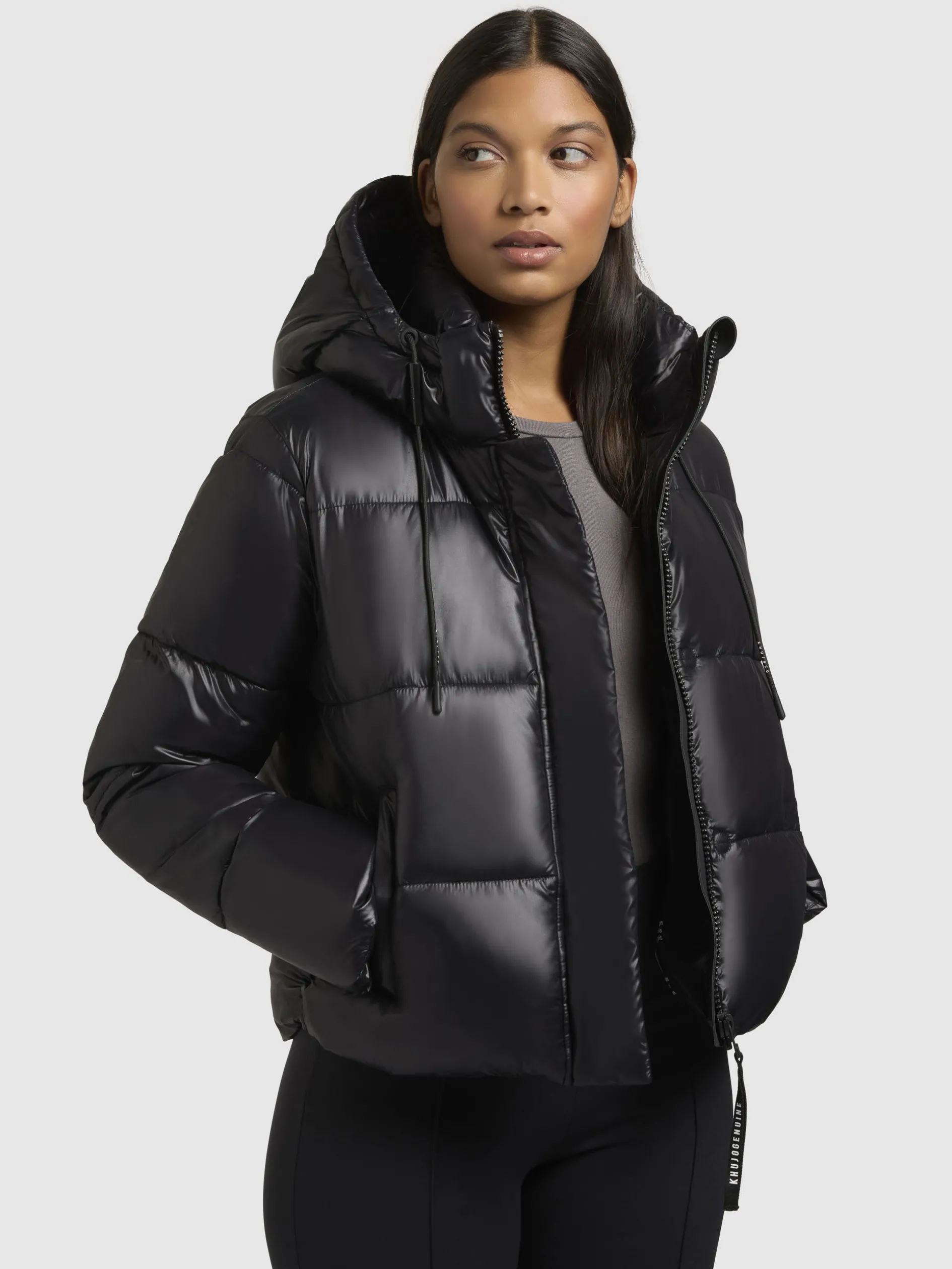 Jacke STINE2 SATIN Schwarz