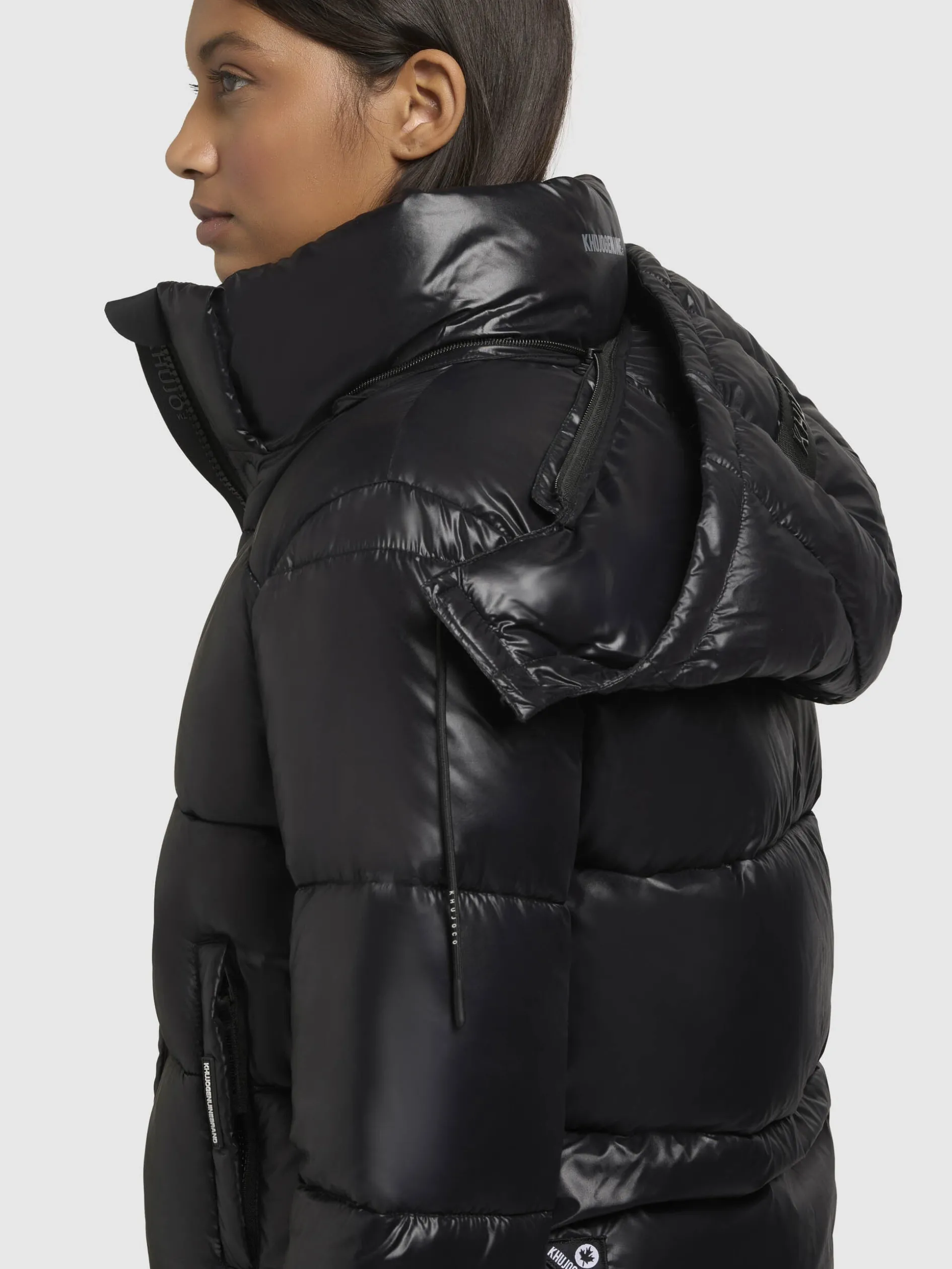 Jacke STINE2 SATIN Schwarz