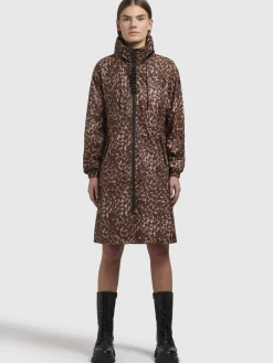 Mantel ERTHE LEO PRINT Braun LEO